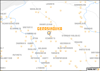 map of Gerasimovka