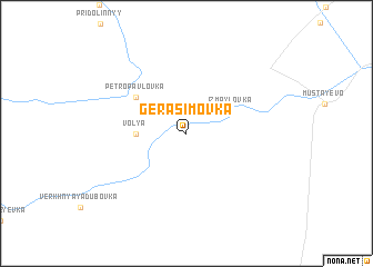 map of Gerasimovka