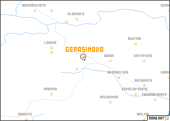 map of Gerasimovo