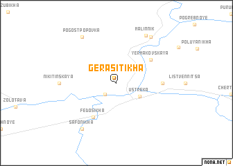 map of Gerasitikha