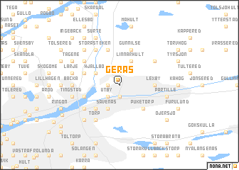 map of Gerås