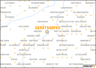 map of Geratshofen