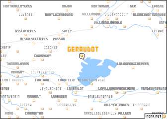 map of Géraudot