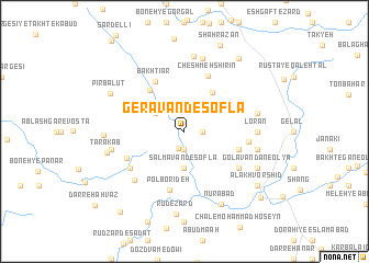 map of Gerāvand-e Soflá