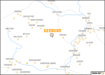 map of Geravān