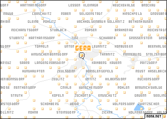 map of Gera