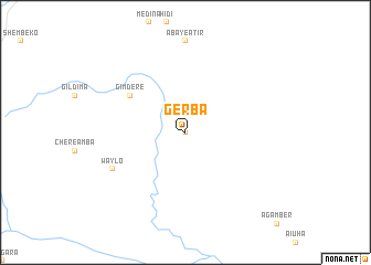 map of Gerba