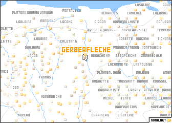 map of Gerbe à Flèche