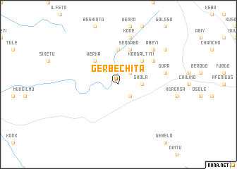 map of Gerbe Chʼīta