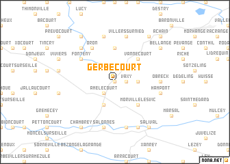 map of Gerbécourt