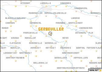 map of Gerbéviller