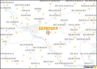 map of Gerbrunn