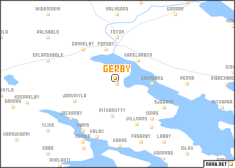 map of Gerby