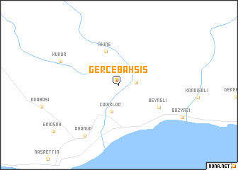 map of Gercebahşiş