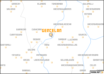 map of Gercelán