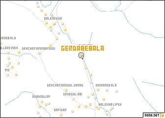 map of Gerdāb-e Bālā