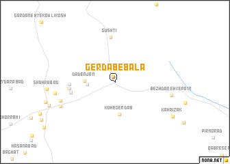 map of Gerdāb-e Bālā