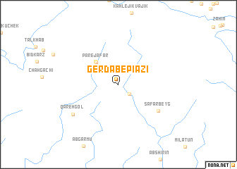 map of Gerdāb-e Pīāzī