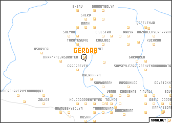 map of Gerdāb