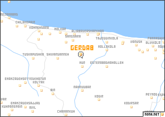 map of Gerdāb