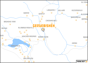 map of Gerd-e Bīsheh