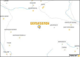 map of Gerd-e Genow