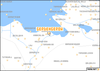 map of Gerdeh Gerow