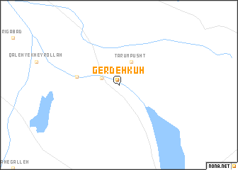 map of Gerdeh Kūh