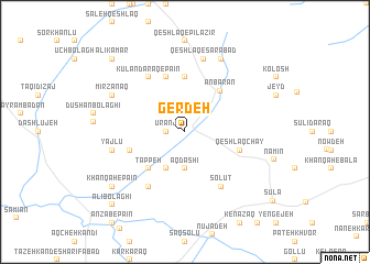 map of Gerdeh
