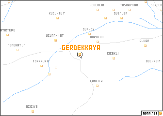 map of Gerdekkaya