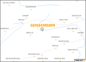 map of Gerdekmağara