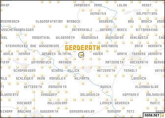 map of Gerderath
