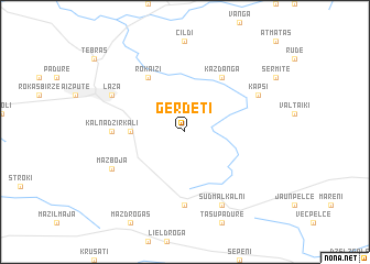 map of Ģērdēti