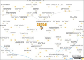 map of Gerde