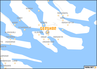 map of Gerðar