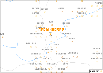 map of Gerdīknāşer