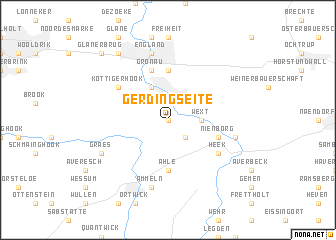 map of Gerdingseite