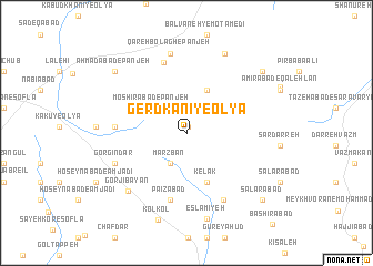 map of Gerdkānī-ye ‘Olyā