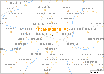 map of Gerdmīrān-e ‘Olyā