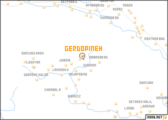 map of Gerdopīneh