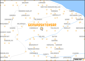 map of Gerd Poshtehsar