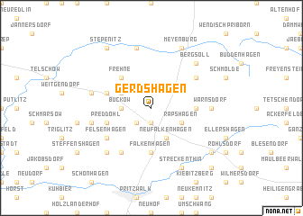 map of Gerdshagen