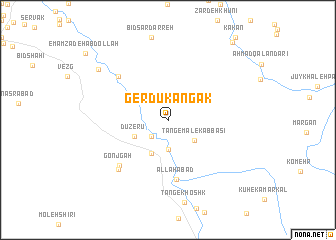 map of Gerdū Kangak