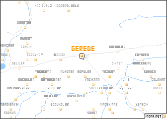 map of Gerede