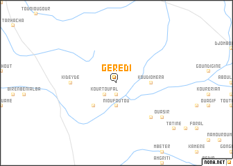 map of Gérédi