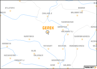 map of Gerek