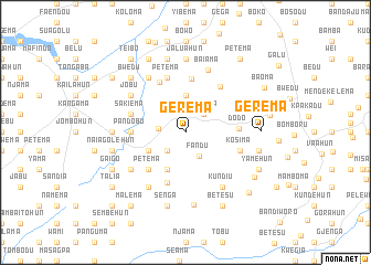 map of Gerema