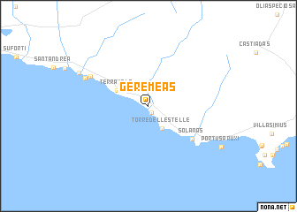 map of Geremèas