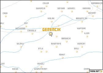 map of Gerencik