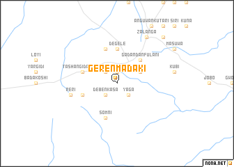 map of Geren Madaki